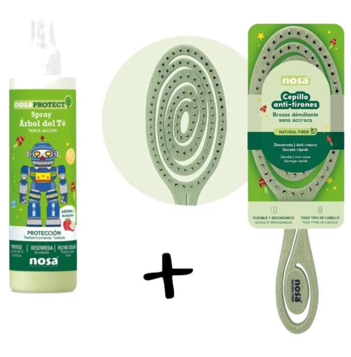 Nosa Protect Spray & Detangler Brush — appelgeur